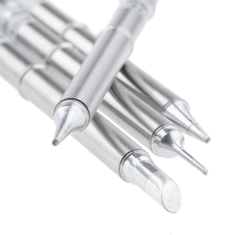 Yetaha 4 Pcs T12 Solder Iron Tips, Welding Tool Replacement for FX-951 FX-952, Hakko Soldering Rework Station for T12-C4 T12-BC1 T12-D12 T12-BC1 - Image 4